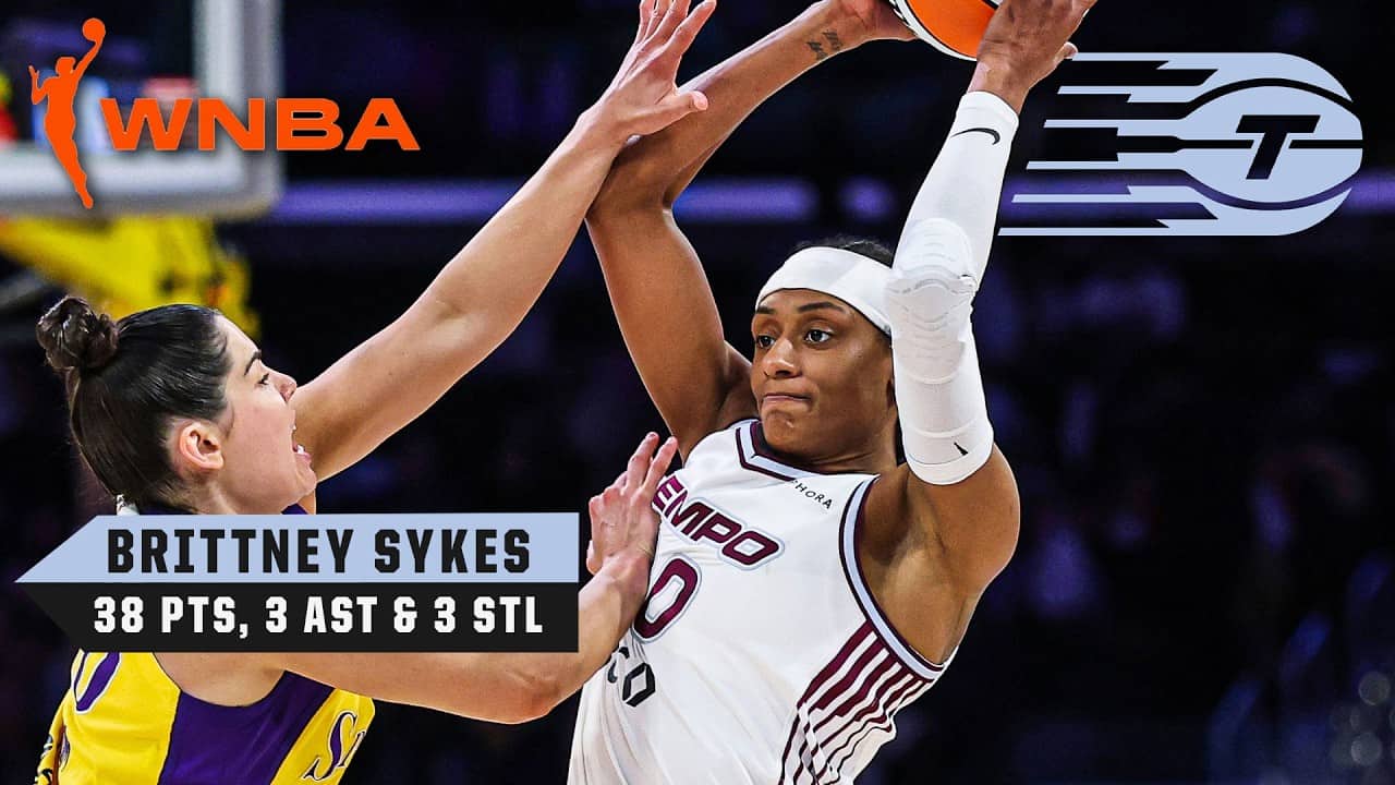 Brittney Sykes drops a CAREER-HIGH 38 PTS against the Sparks 🔥 | WNBA on ESPN