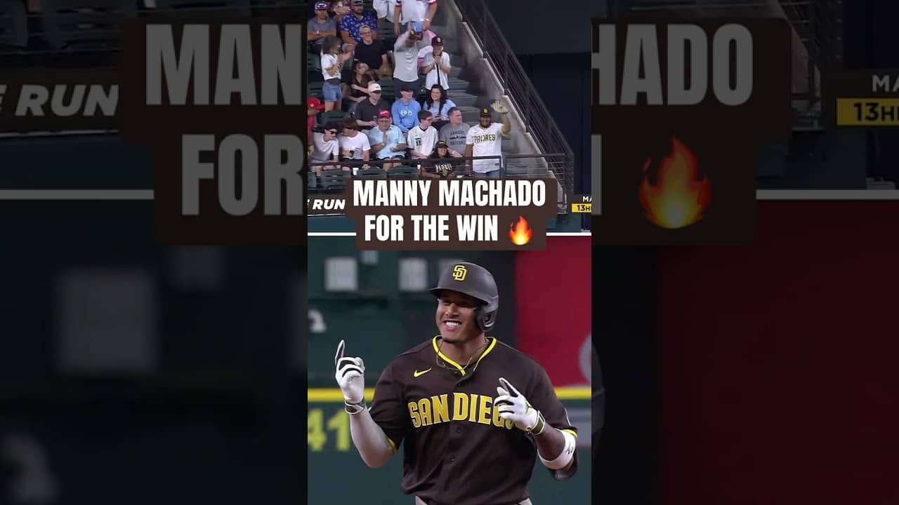 Machado's 3-run shot in the top of the 10th proves to be the winner for the  Padres 🔥