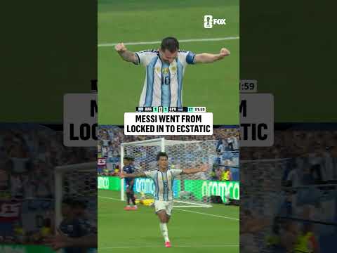 A moment of relief for Lionel Messi as Argentina are back in front against Cape Verde 🇦🇷