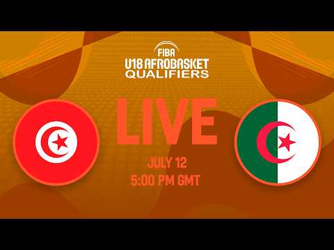 LIVE - Tunisia v Algeria | FIBA U18 AfroBasket Qualifiers 2026 | Zone 1