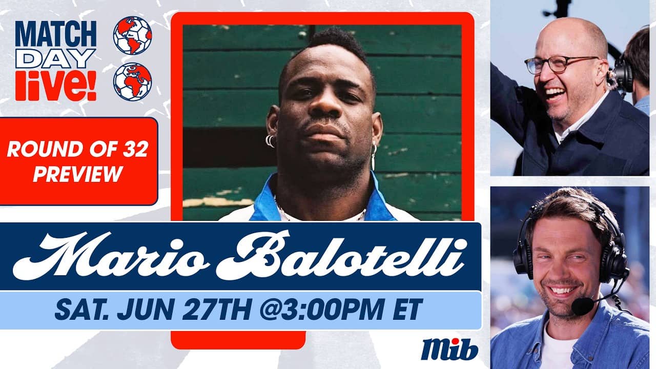 LIVE! Pre-Match show with Mario Balotelli, Sam Mewis, & more! Round of 32 Preview | Match Day Live!
