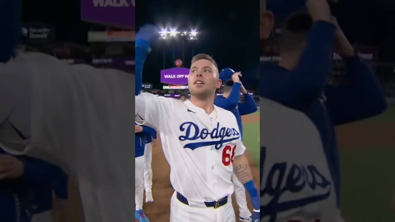 DALTON RUSHING WALKS IT OFF! #dodgers #sports #losangeles
