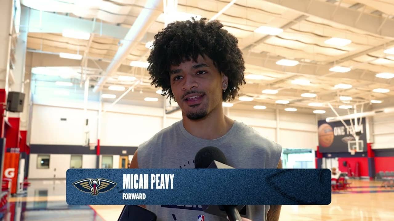Micah Peavy on career high vs. Jazz, offseason development | Pelicans Practice 4/8/26