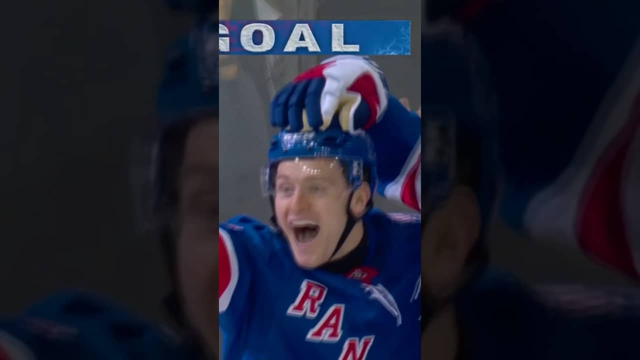SYKORA SCORES 🤗 #adamsykora #nhl #hockey #goal #nyr