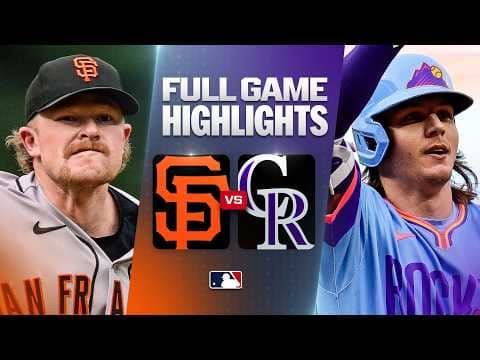 GIANTS vs. ROCKIES: Official Full Game Highlights (July 3) | 2026 MLB Season