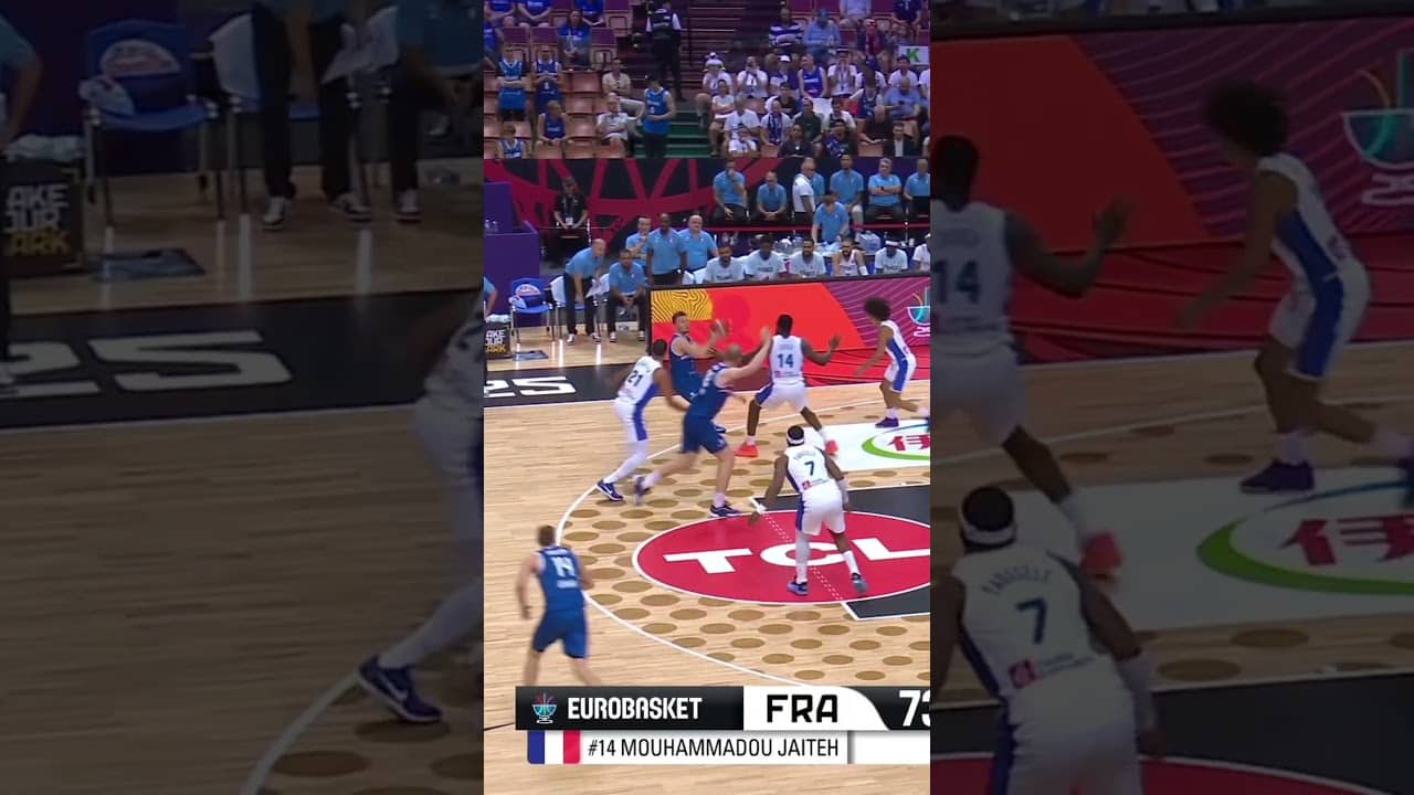 Zaccharie Risacher showing his potential 💫 #EuroBasket