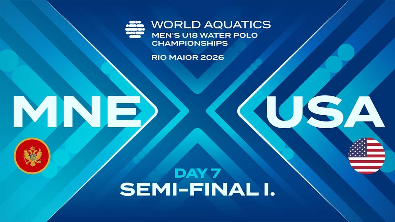 MNE vs USA | Semi-Final 1 | Day 7 | World Aquatics Men's U18 Water Polo Championships 2026