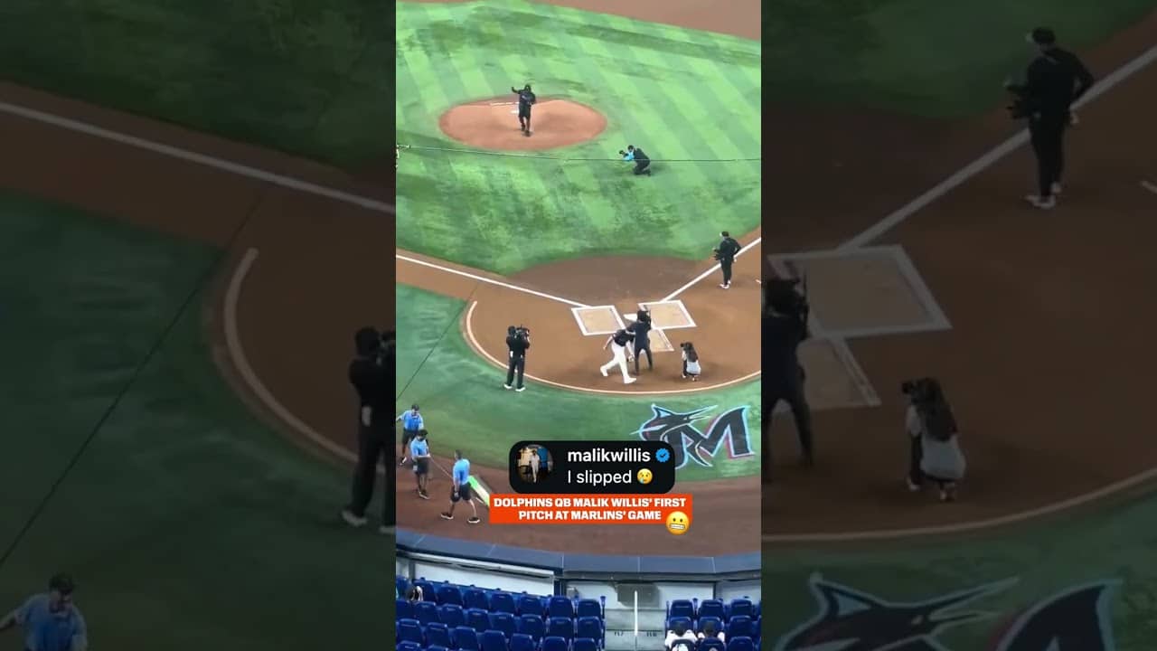 Malik Willis’ first pitch (via x/kevin_barral)