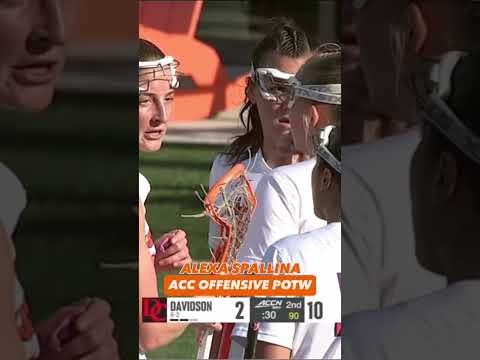 Alexa Spallina has a record-breaking week 🎯 #clemson #clemsontigers #lacrosse #collegelacrosse
