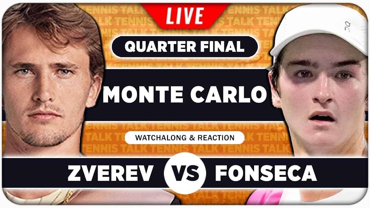 ZVEREV vs FONSECA • ATP Monte Carlo 2026 QF • LIVE Tennis Watchalong