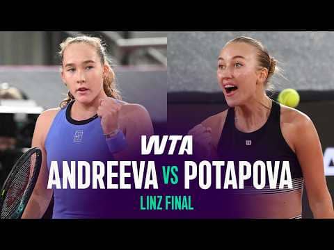 Mirra Andreeva vs. Anastasia Potapova | 2026 Linz Final | WTA Match Highlights