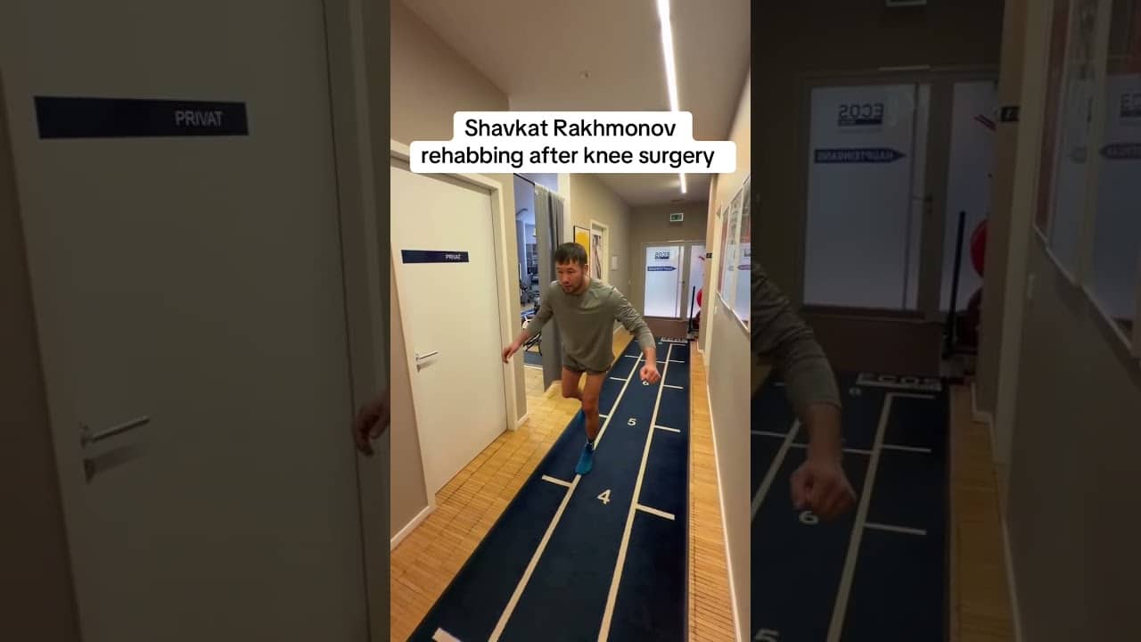 Rakhmonov is expected to miss most of 2026 after his knee injury 💔 (via @shavkatrakhmonov94/IG)