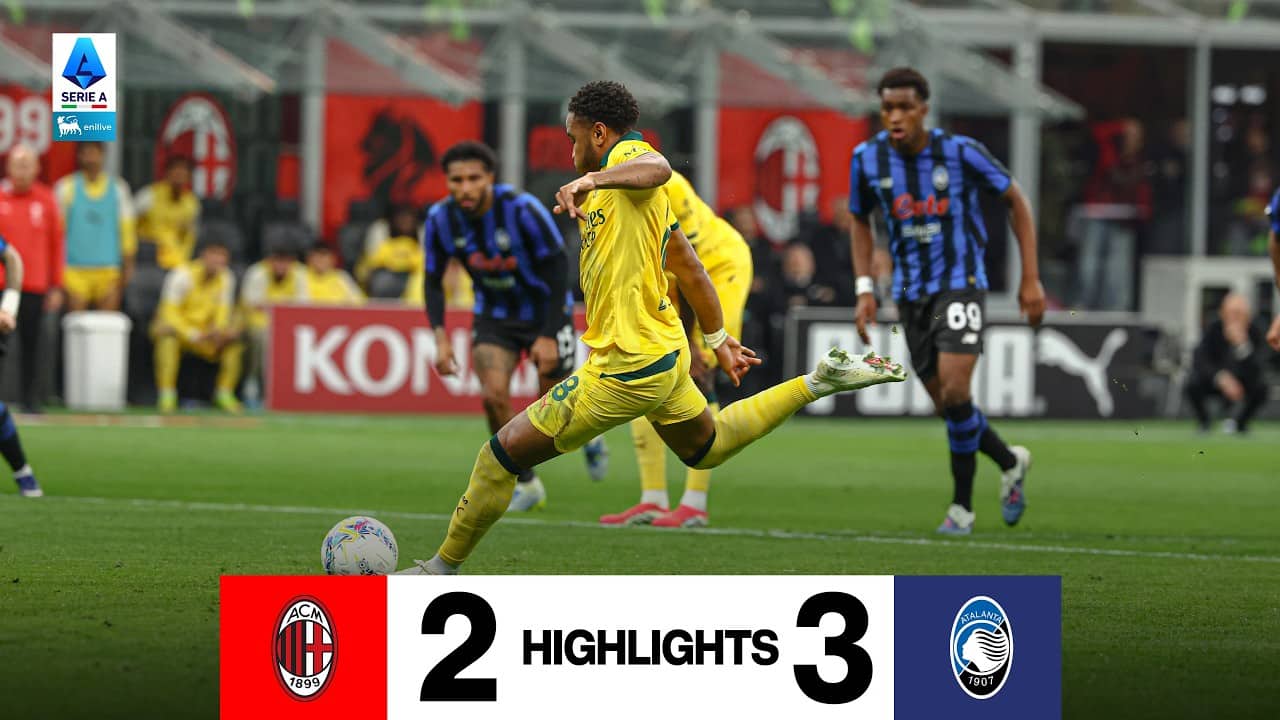 Pavlović e Nkunku segnano nel finale ma non basta | Milan - Atalanta 2-3 | Highlights Serie A