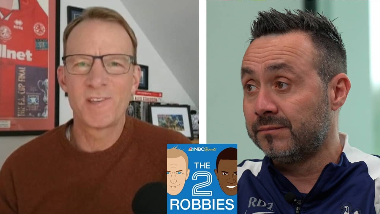 Spurs boss Roberto De Zerbi concerned with players' mentality | The 2 Robbies Podcast | NBC Sports
