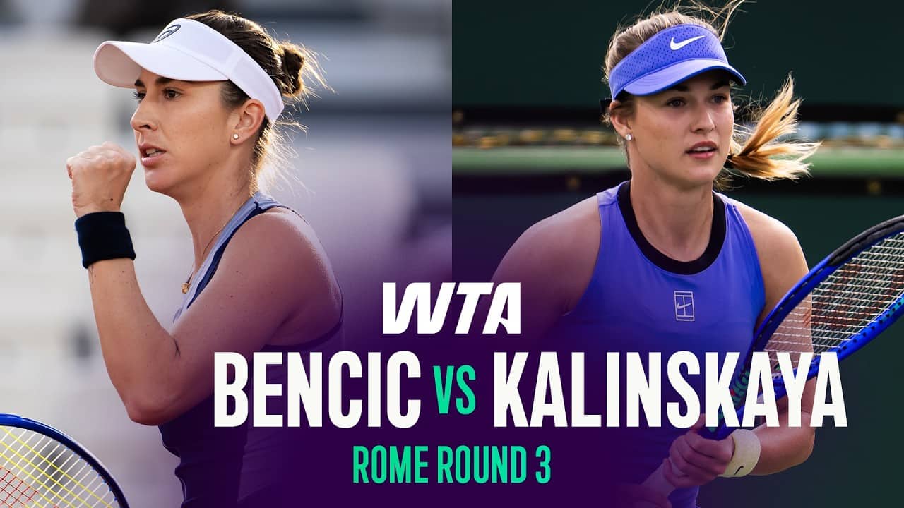Belinda Bencic vs. Anna Kalinskaya | 2026 Rome Round 3 | WTA Match Highlights