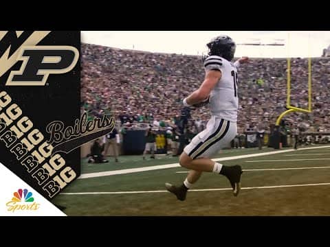 Purdue pulls off crafty RB pass play for touchdown vs. Notre Dame | Big Ten on NBC Sports