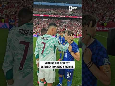 Ronaldo and Modrić share a moment postgame