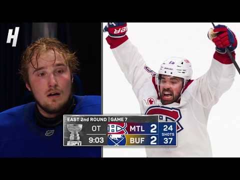 Canadiens vs Sabres GAME 7 OT WINNER 😱 FINAL GOAL ENDING 🔥