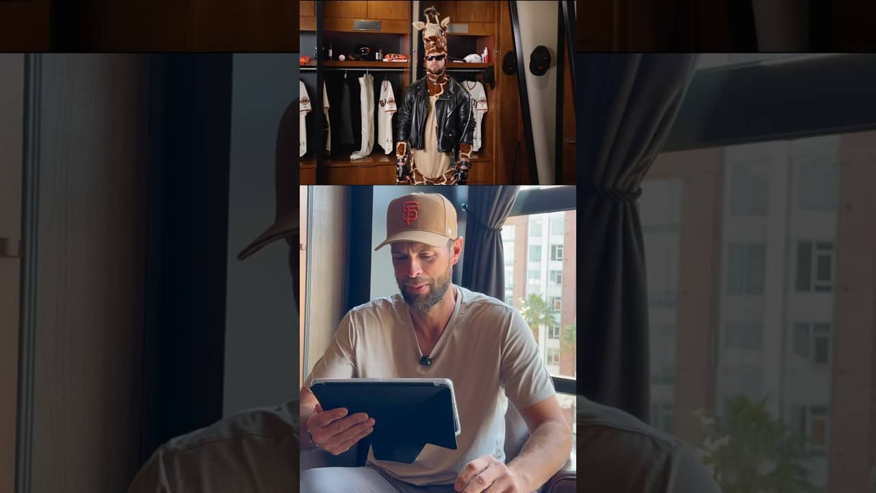Brandon Belt blind reacts to his best Giants commercials 🎬