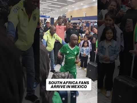 Bafana Bafana has made its way to Mexico City for the FIFA World Cup 🇿🇦