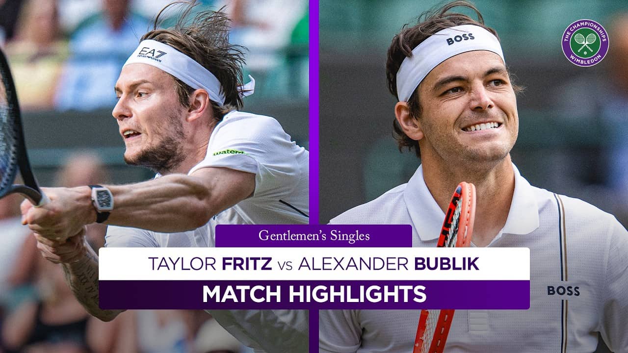 Powerful showdown! 💪 | Taylor Fritz v Alexander Bublik | Highlights | Wimbledon 2026
