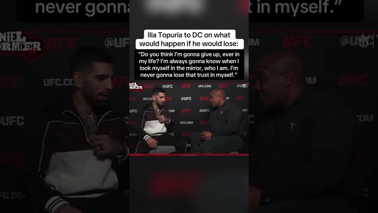 Ilia Topuria told DC two years ago how he’d feel if he would lose a fight 😤 (via @dc_mma/IG)