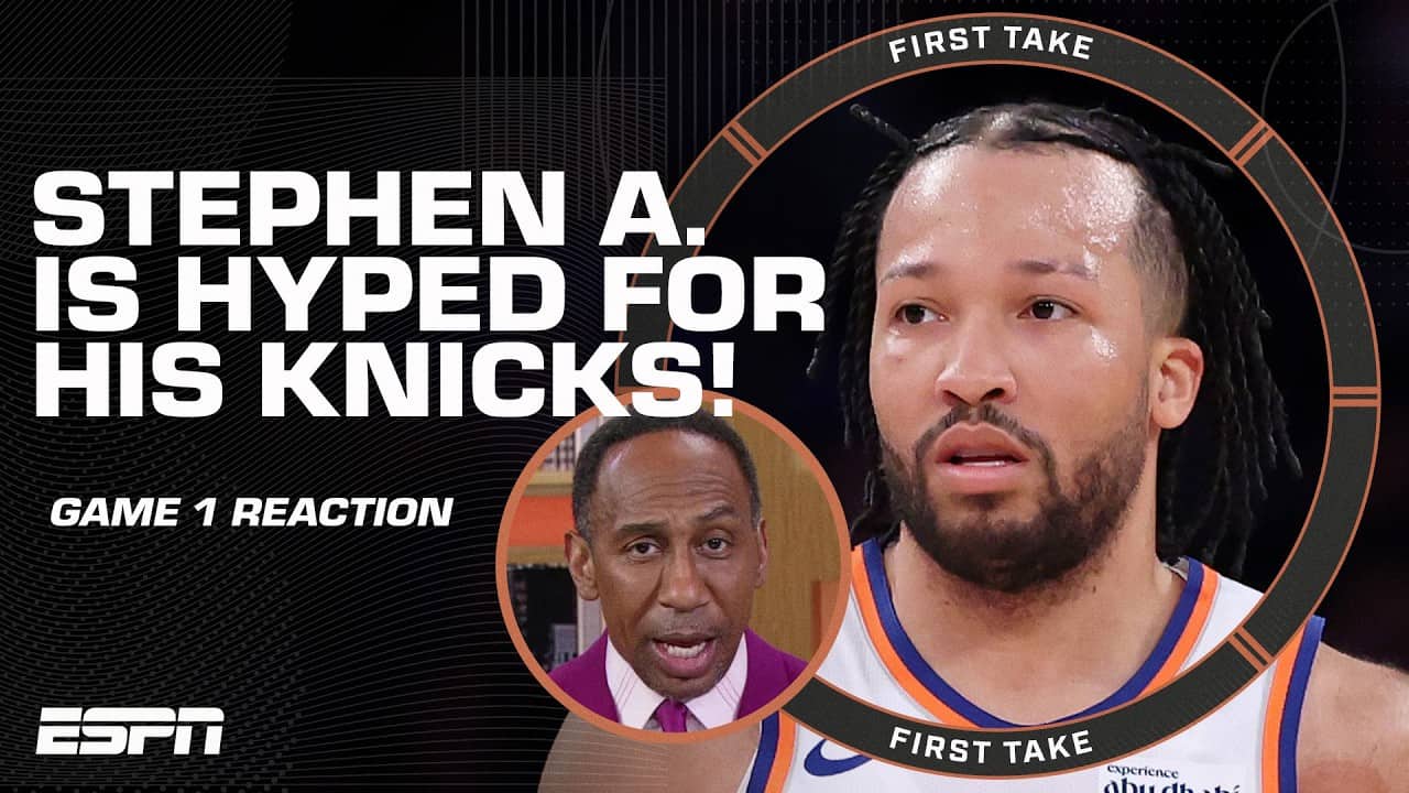 Stephen A. REACTS to his Knicks' Game 1 DOMINATION over the 76ers 🔥 | First Take