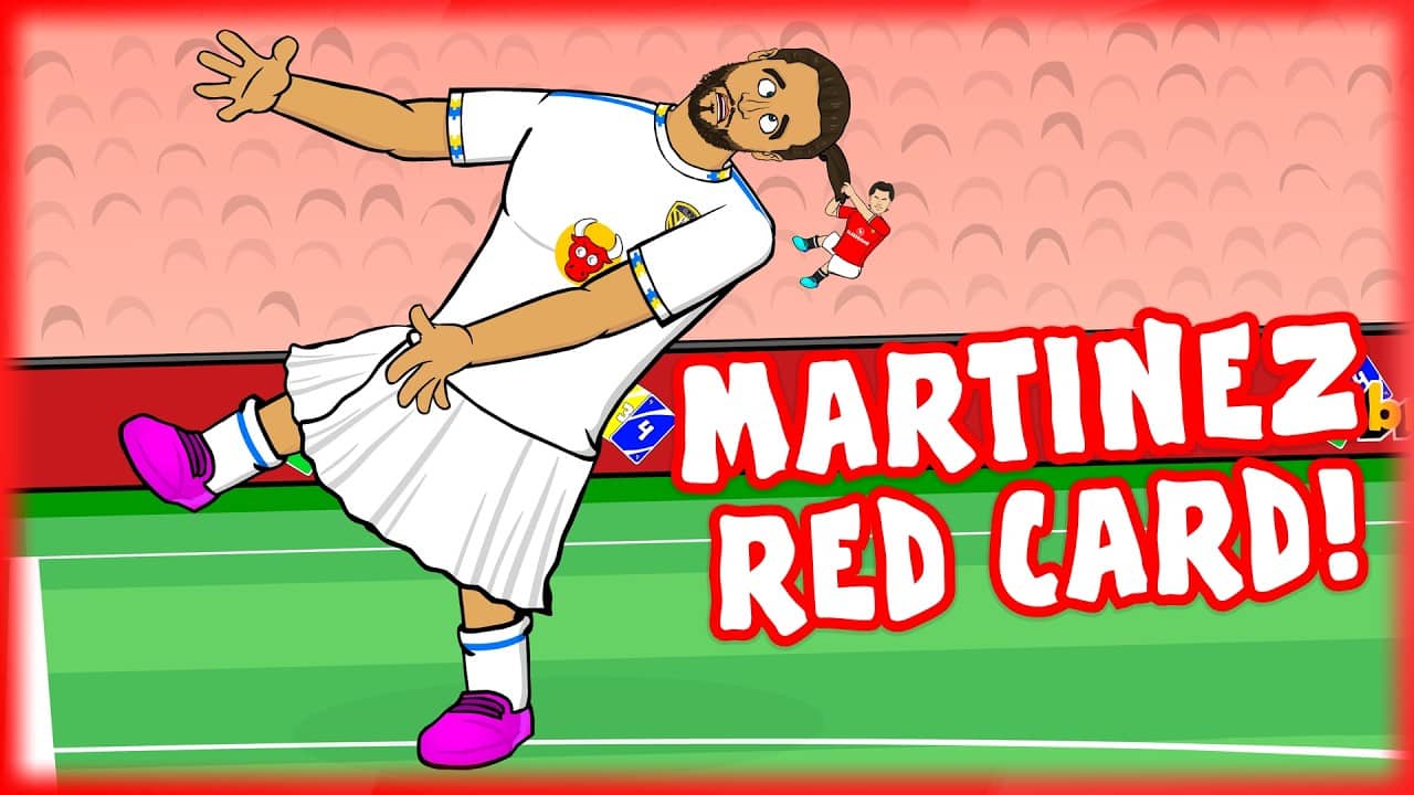 MARTINEZ RED CARD🔴 Calvert-Lewin hair-pull! (Manchester United 1-2 Leeds Highlights)