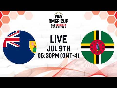LIVE - Turks and Caicos v Dominica | FIBA AmeriCup 2029 Caribbean Pre-Qualifiers 2029 | Group Phase