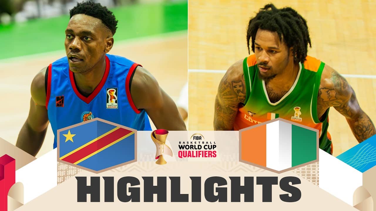 Congo DR 🇨🇩 v Côte d'Ivoire 🇨🇮 | Highlights | FIBA Basketball World Cup 2027 African Qualifiers