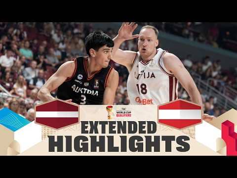 Latvia 🇱🇻 v Austria 🇦🇹 | Extended Highlights | FIBA Basketball World Cup 2027 European Qualifiers