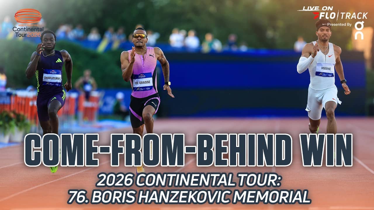 COME-FROM-BEHIND WIN In Men's 200m At 2026 Continental Tour Zagreb