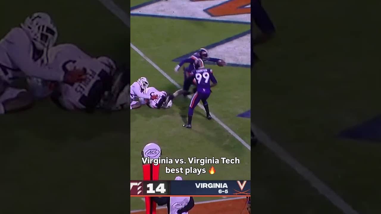 These two teams always put on a show 👏 #virginiacavaliers #virginiatech #accfootball