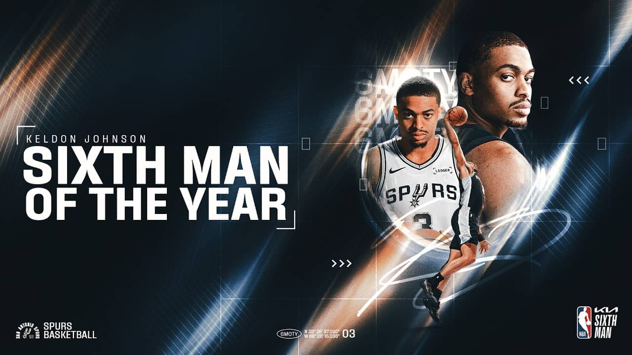 KELDON JOHNSON SELECTED AS NBA SIXTH MAN OF THE YEAR!