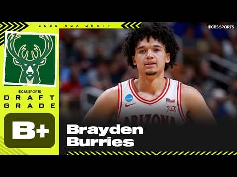 Brayden Burries selected No. 10 overall by Bucks | 2026 NBA Draft Grades & Instant Reaction
