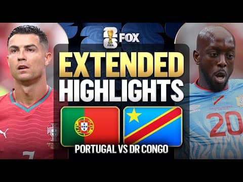Portugal vs DR Congo Extended Highlights 🌎🏆2026 FIFA World Cup™
