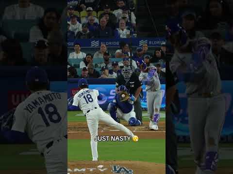 Yoshinobu Yamamoto with the filth for Dodgers!!
