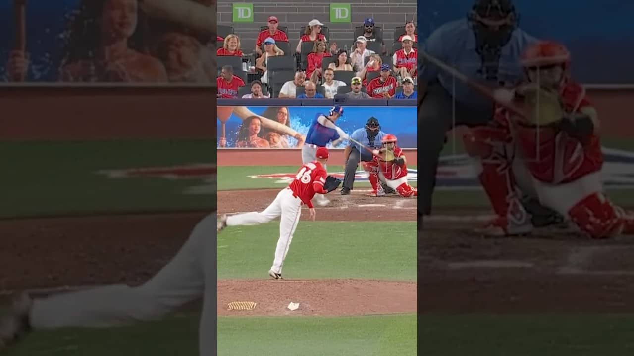 Carson Benge launches a two-run homer 💥 #mets #mlb #baseball #highlights #sports #bluejays #homerun