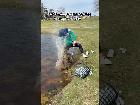 Best practice routine for bad golfers 😅 #shorts #golf