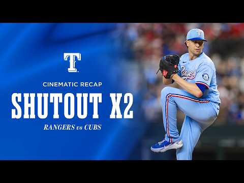 Rangers Shutout Cubs In Back-To-Back Games