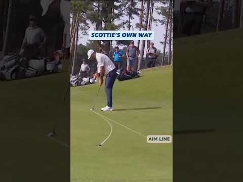 Scottie saw the green a little different than us 😂