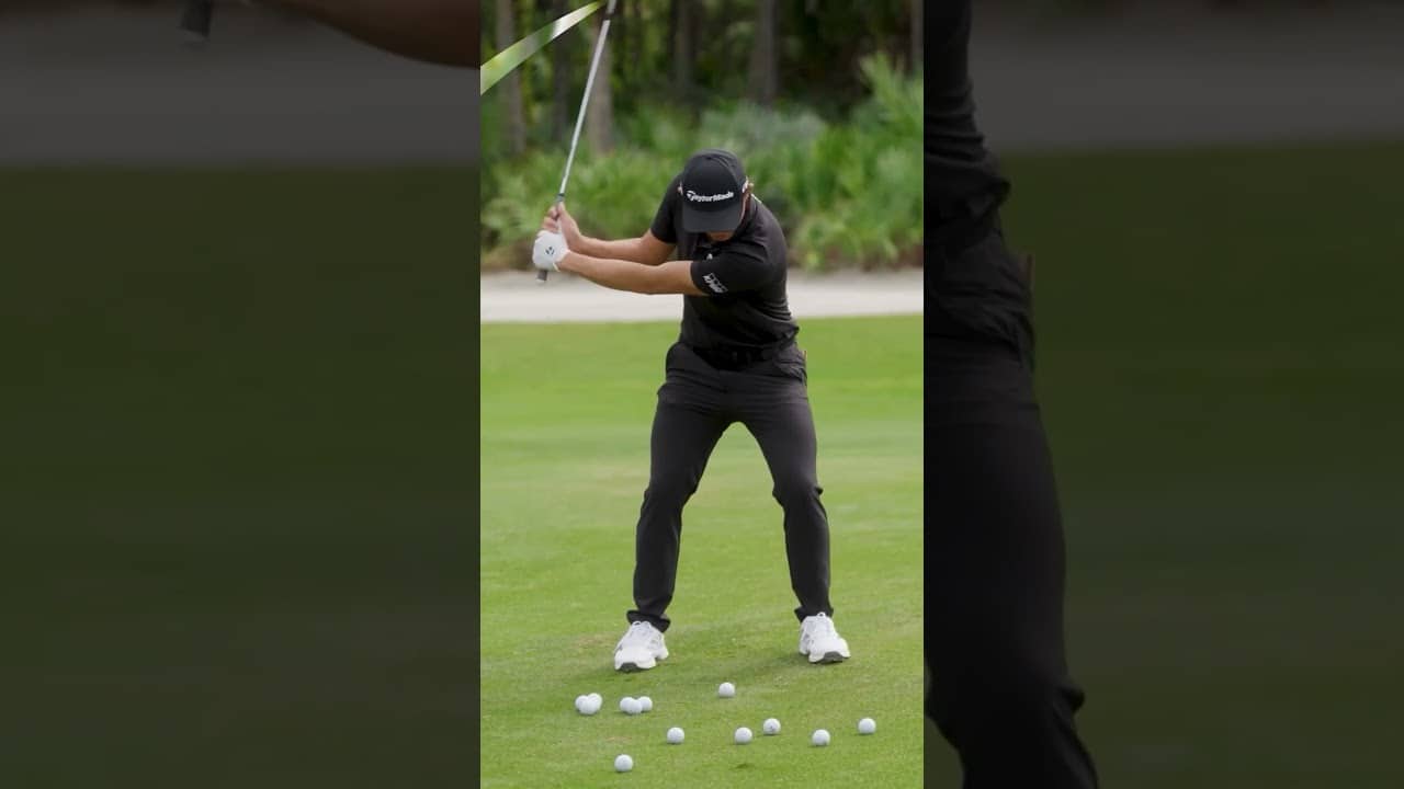 Fast or smooth? Collin Morikawa shares his flop shot philosophies with Grant Horvat. #TeamTaylorMade