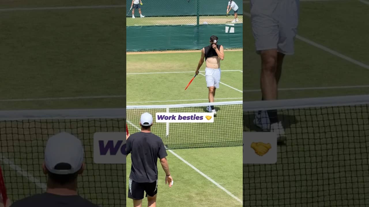 Bro-ing it out 😤 #tommypaul #taylorfritz #wimbledon