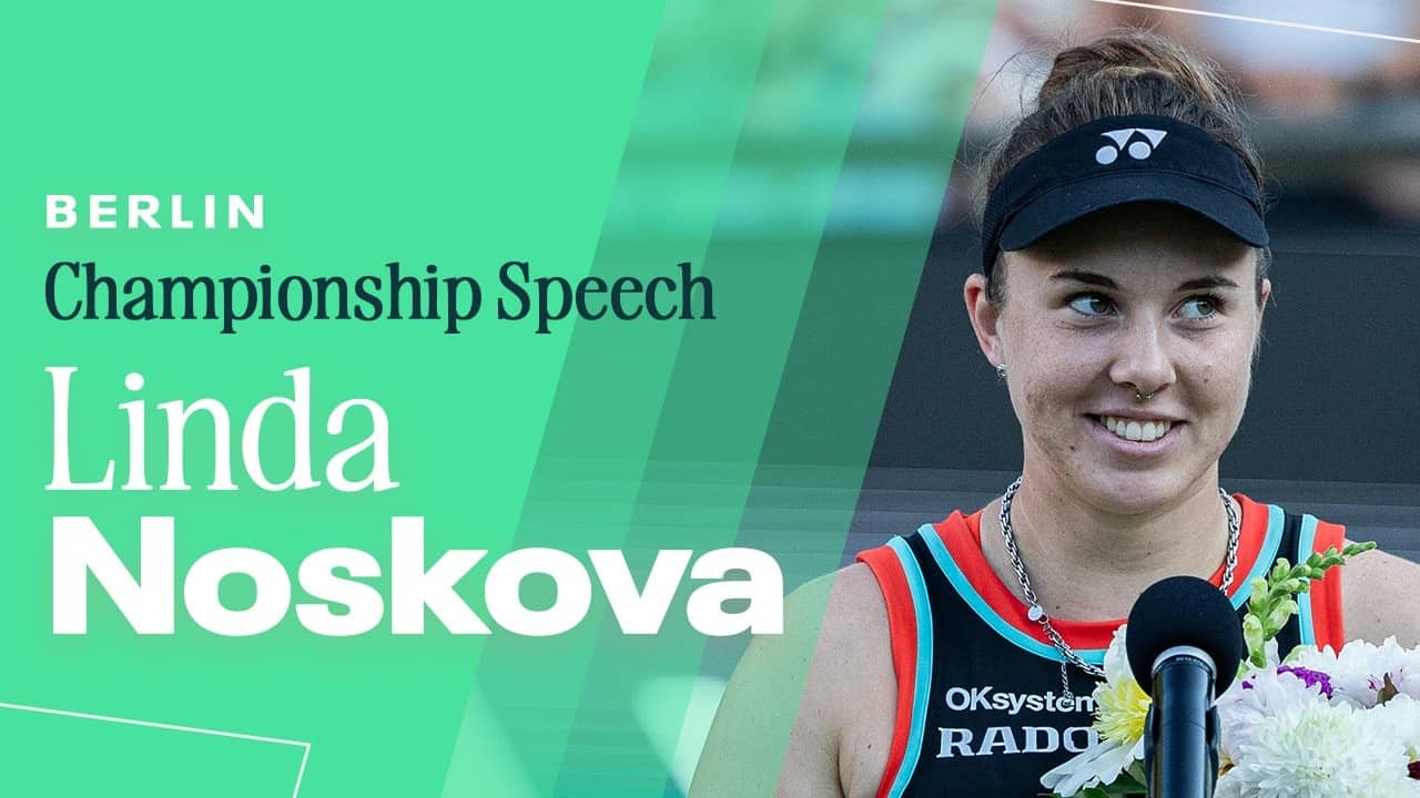 Linda Noskova Championship Speech | 2026 Berlin