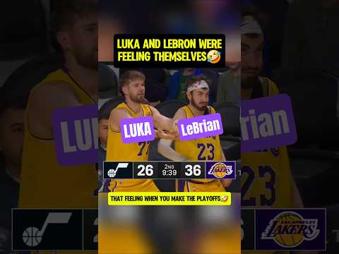 Luka & LeBrian have Lakers in the PLAYOFFS🤣