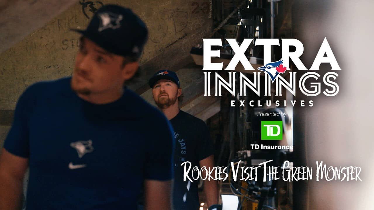 Blue Jays rookies sign The Green Monster!