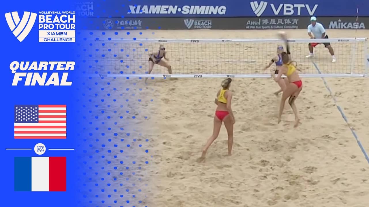 Van Winkle/Phillips vs. Placette/Richard - Quarter Final Highlights | Xiamen 2026 #BeachProTour