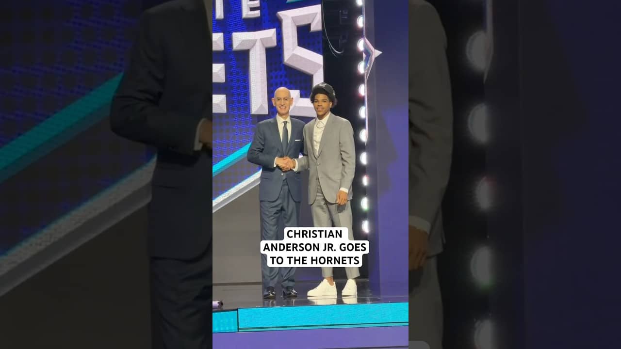 Christian Anderson Jr. goes 18th overall to the Charlotte Hornets in the 2026 NBA Draft