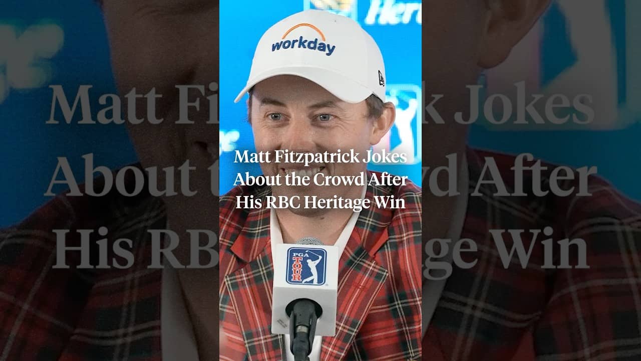 Matt Fitzpatrick addressed the “USA” chants from the crowd at Harbour Town 👀