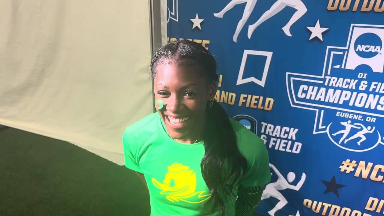 Oregon’s Aaliyah McCormick Shares Love Island Takes, What To Improve In NCAA Championship 100H Final